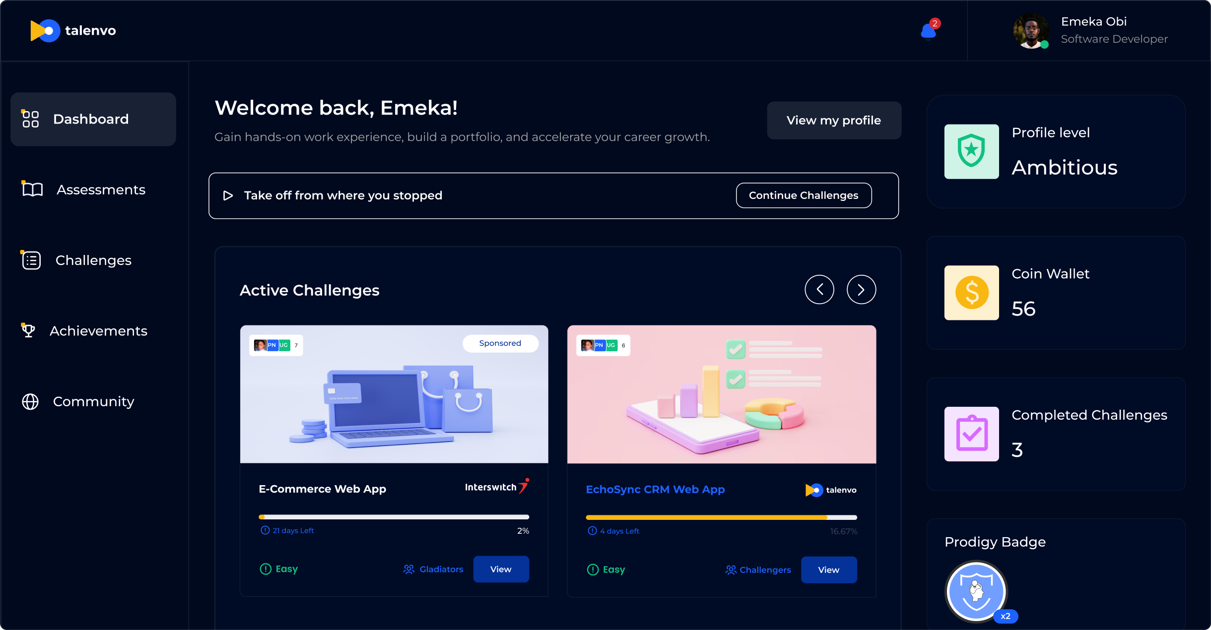 Talents Dashboard