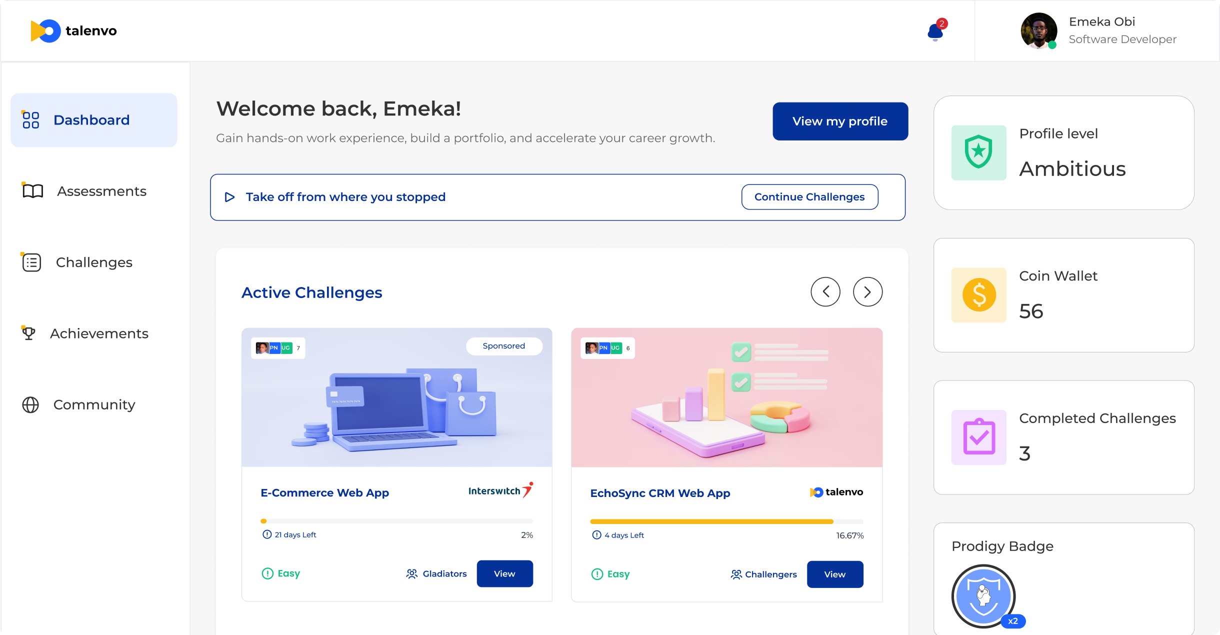 Talents Dashboard