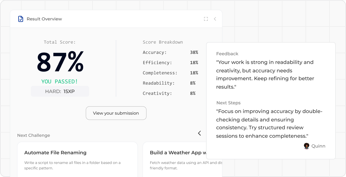 Feedback UI